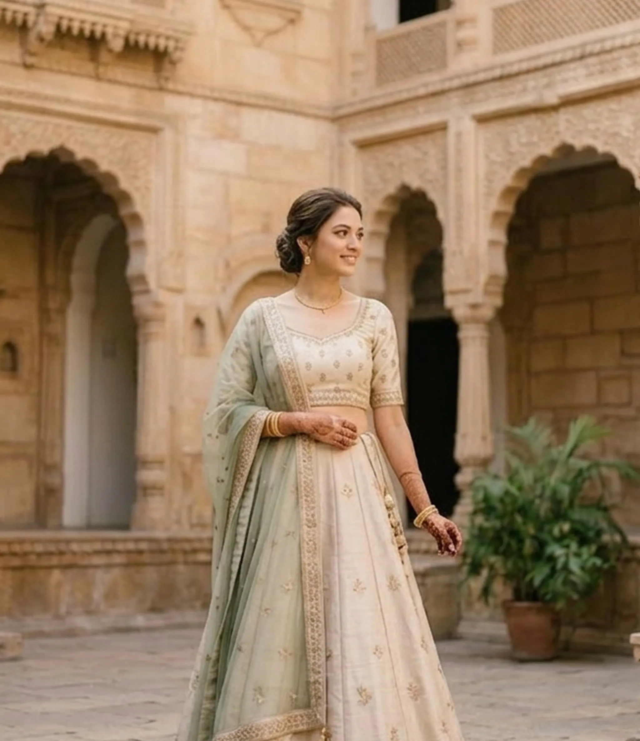 Portrait of bride