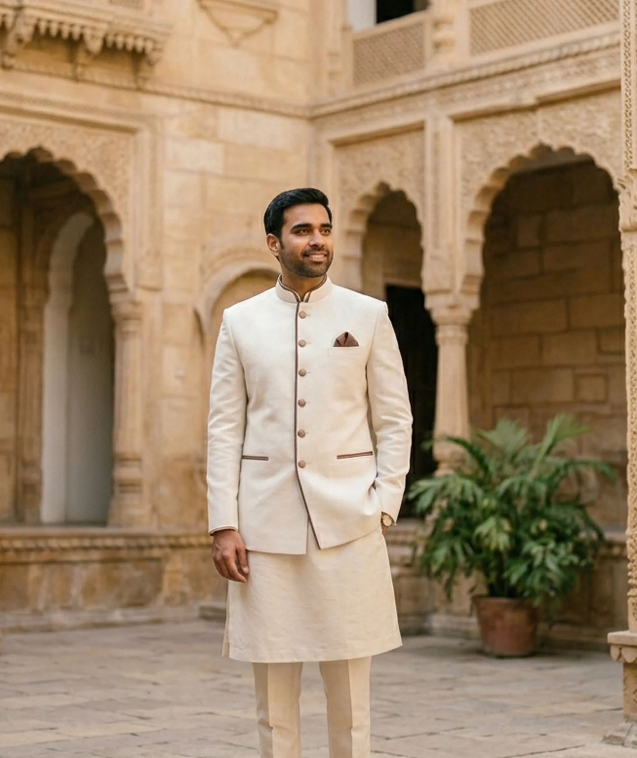 Portrait of groom